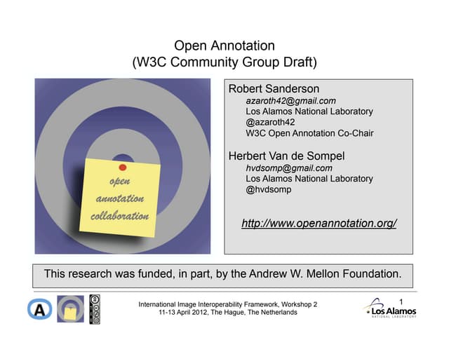 Open Annotation Overview