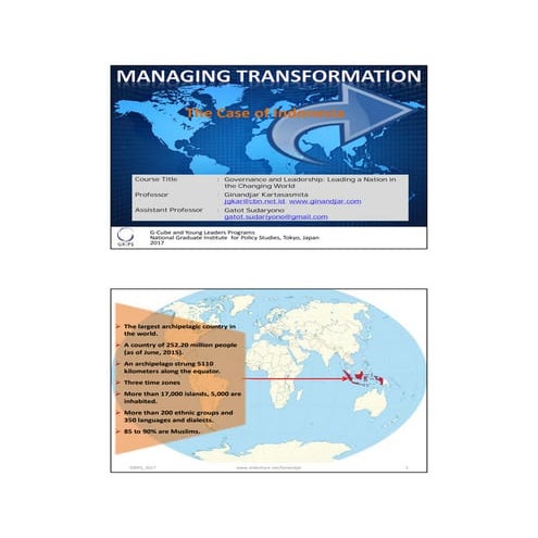 III. Managing Transformation 2017