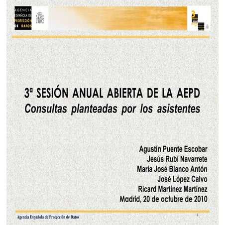 Iii sesión abierta 2010 - consultas