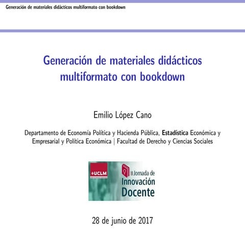 Generación de materiales didácticos multiformato con bookdown