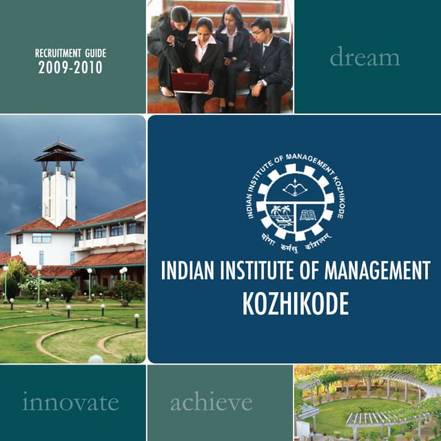 IIM Kozhikode Placement Brochure