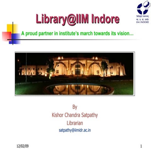 IIM Indore Library at a Glance