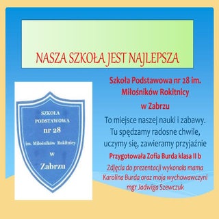 II imiejsce Zofia Burda II b 