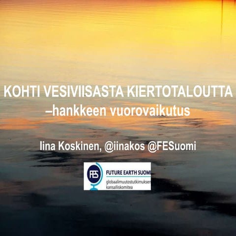 Iina Koskinen: Vuorovaikutus, case vesiviisas