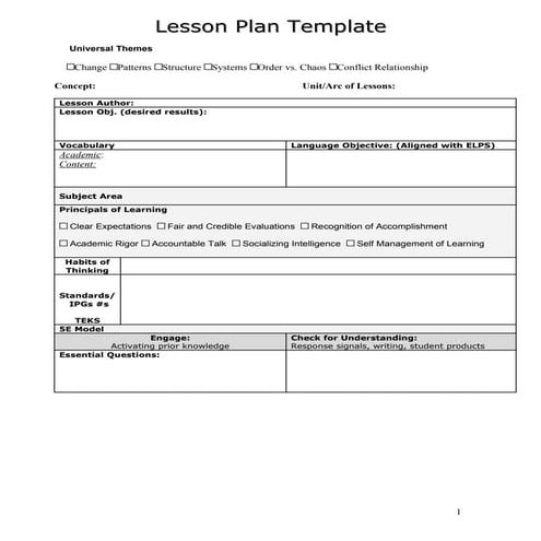 I Innovate Lesson Template 1 Vanessa