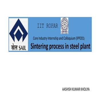 SAIL ROURKELA SINTER PLANT