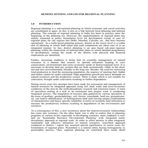 Iirs lecturers & gis for regional planning