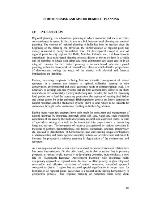 Iirs lecturers & gis for regional planning