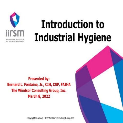 IIRSM IIndustrial_Hygiene