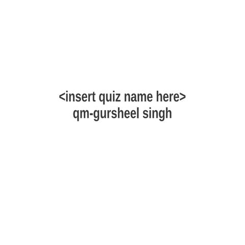 General Quiz(14th November, 2013)