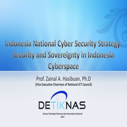 Indonesia National Cyber Security Strategy