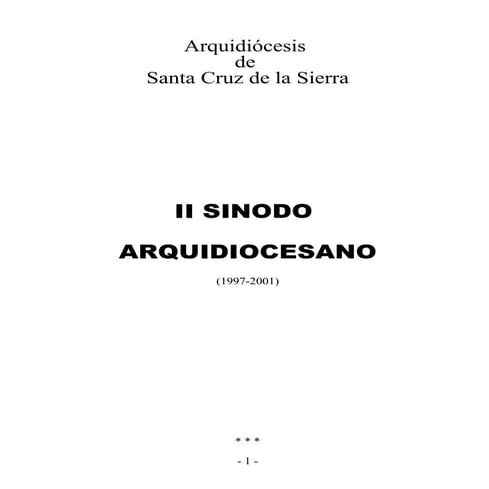 Ii sinodo