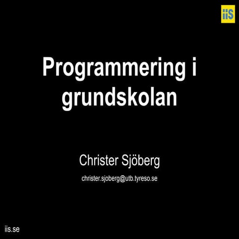 Internetstiftelsen programmering dec 2018