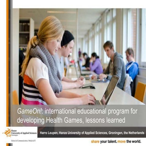 International educational program for developing Health Games