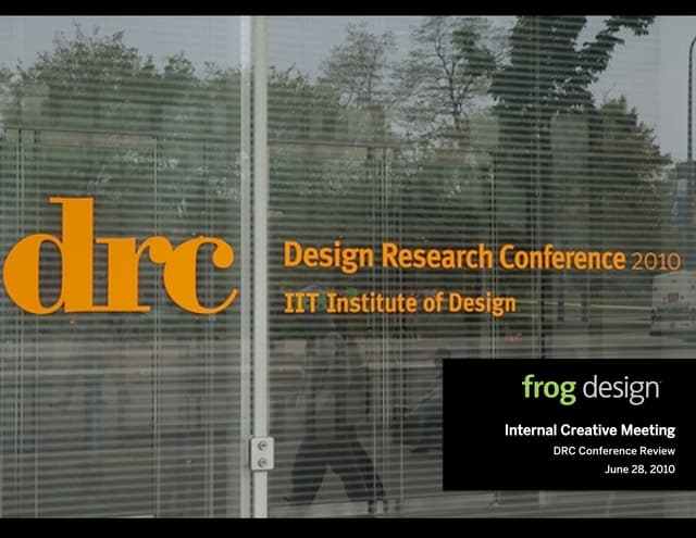 IIT Design Research Conference 2010 Review