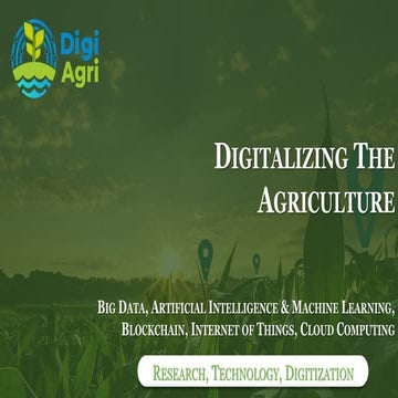 Digitalization of Agriculture
