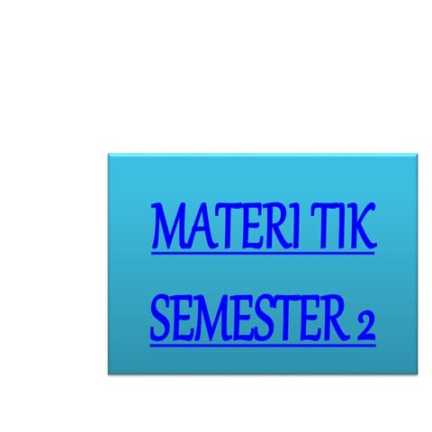 materi informatika semester dua bab internet | PPT