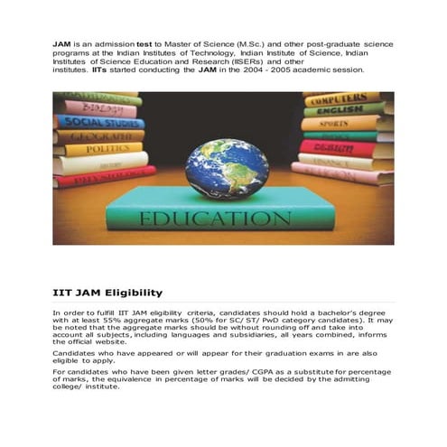 Iit jam info COMPLETE HOW TO CRACK EXAM COURSES STUDY MATERIALS SHORT CUTS 