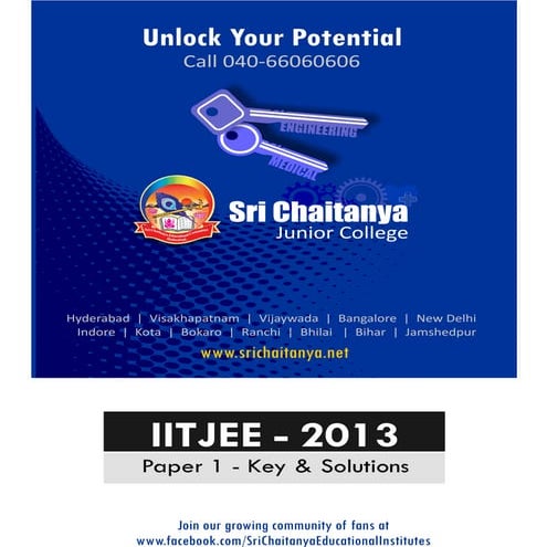IIT jee advanced 2013
