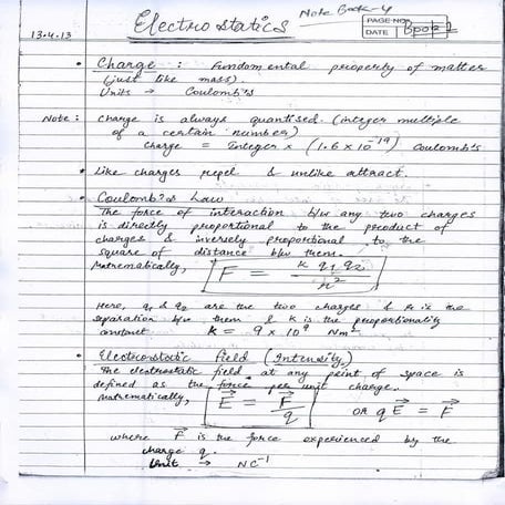 IIT JEE PHYSICS CLASS NOTES BY Er. AMBARISH SRIVASTAVA PART 4