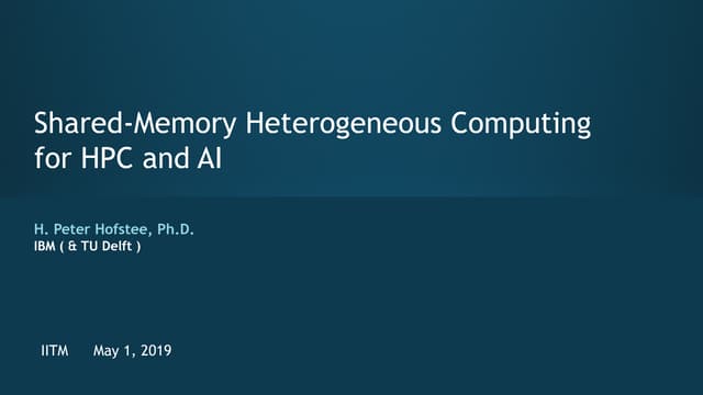 OpenPOWER Seminar at IIT Madras