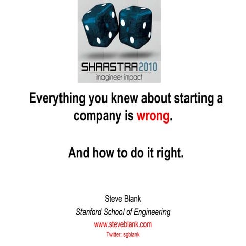 Everything You Knew About Startups is Wrong, And How to Make it Right