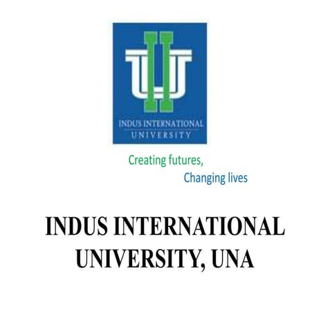 IIU Presentaion by Vice Chancellor