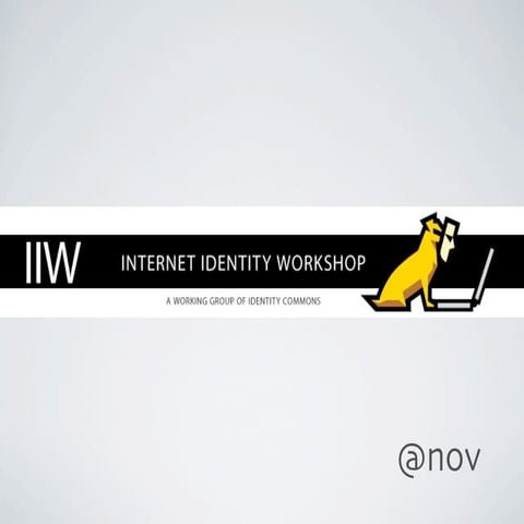 #iiw 13th report at #idcon 10th