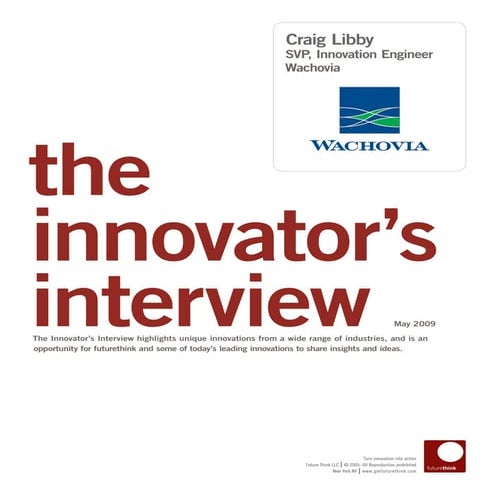 Interview with Craig Libby, Innovation Thought Leader
