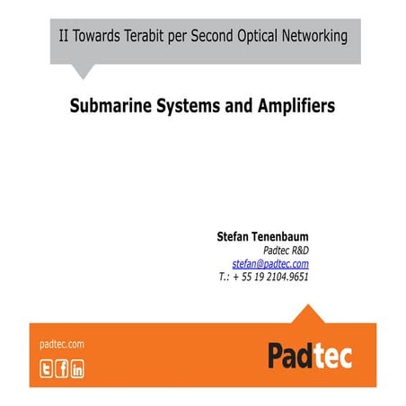 Submarine Amplifiers and Systems