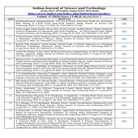 IJST 2024-Published Articles V 17 I(1-48)&SPI(1) | PDF