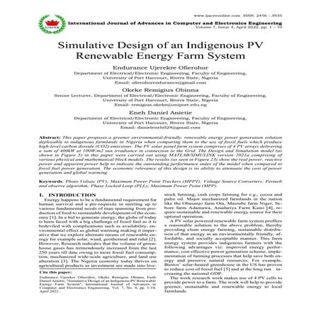 Photovoltaic solar farm: earthing system design for cost reduction and ...