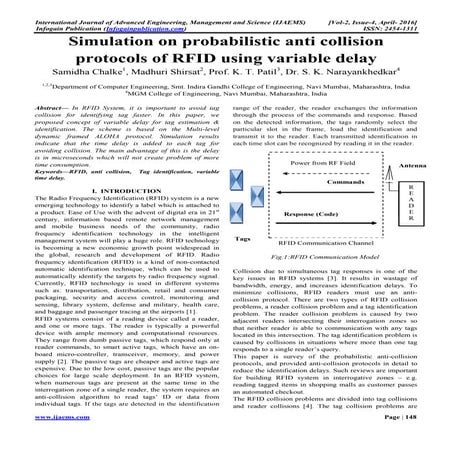 Ijaems apr-2016-18 Simulation on probabilistic anti collision protocols of RF...