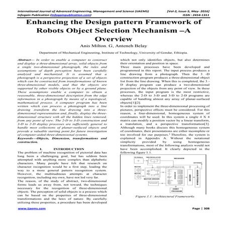 Enhancing the Design pattern Framework of Robots Object Selection Mechanism -...