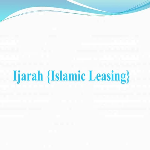 Ijarah