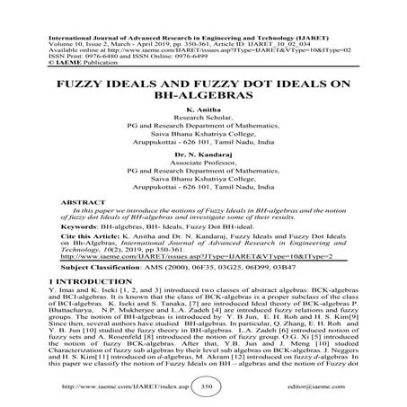 FUZZY IDEALS AND FUZZY DOT IDEALS ON BH-ALGEBRAS