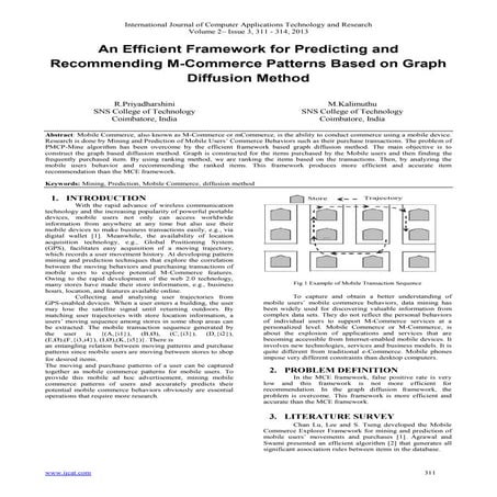 An Efficient Framework for Predicting and Recommending M-Commerce Patterns Ba...