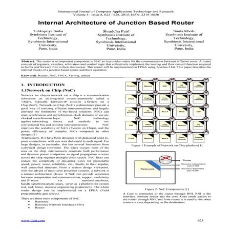 Internal Architecture of Junction Based Router