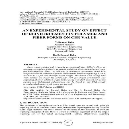 Soil Stabilization using Waste Cotton Clothes Coated with Bitumen | PDF