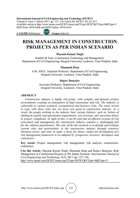 Risk Management | PPTX