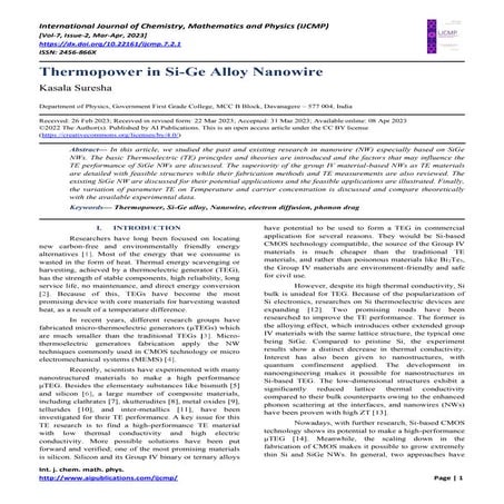 Thermopower in Si-Ge Alloy Nanowire