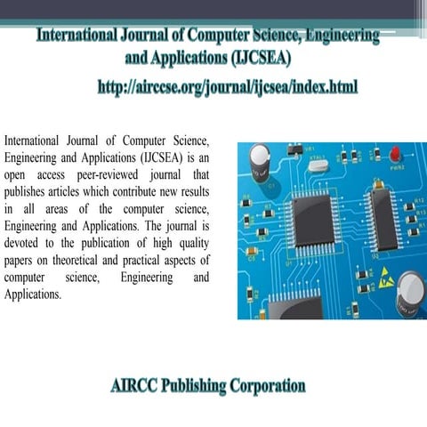 call for papers - International Journal of Computer Science, Engineering and Applications (IJCSEA)