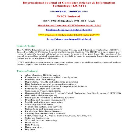 Paper Submission - International Journal of Computer Science & Information Te...