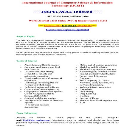 Paper Submission - International Journal of Computer Science & Information Te...