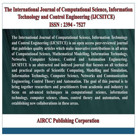 The International Journal of Computational Science, Information ...
