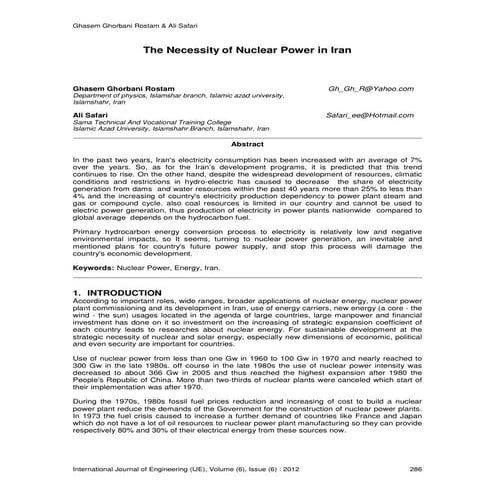 The Future of Nuclear Energy in a Low-Carbon World | PDF