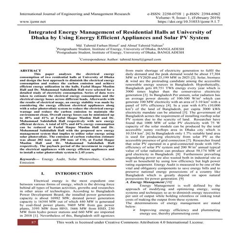 Integrated Energy Management of Residential Halls at University of Dhaka by U...