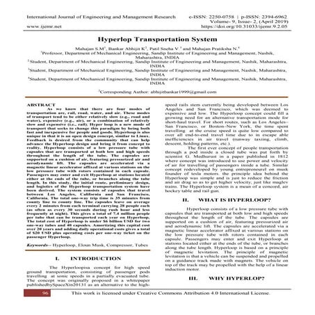 Hyperlop Transportation System