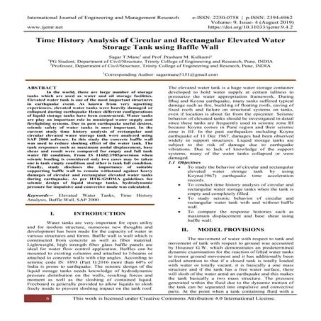 Comparison between static and dynamic analysis of elevated water tank 2 ...