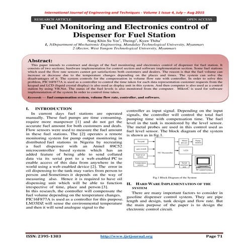 Automation of Mobile Fuel Bowsers - Brief Introduction | PDF